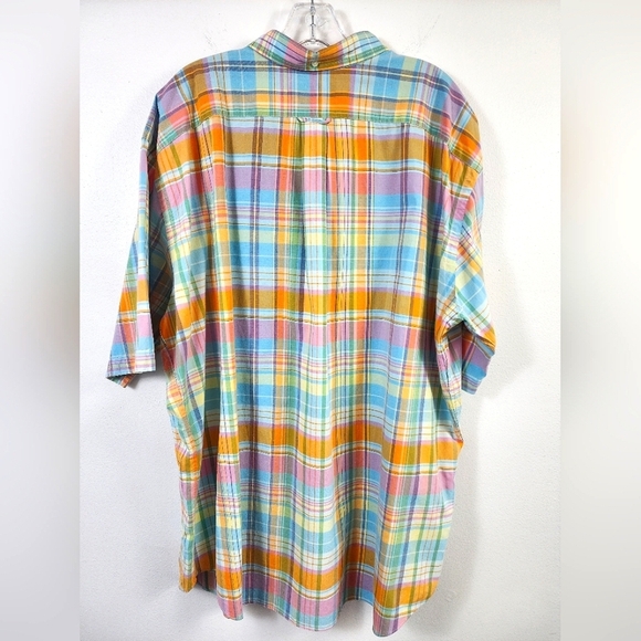 Ralph Lauren Men's Multicolor Plaid Shirt Beach Twill Sleeves Shirt, sz 2XL - Picture 15 of 16